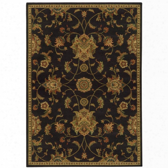 Oriental Weavers Parker 7'10 X 10'10 Machine Woven Rug In Black