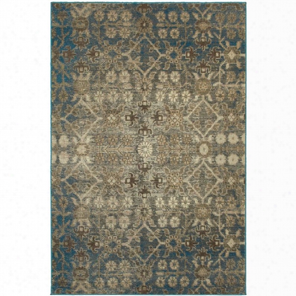 Oriental Weavers Pasha 6'7 X 9'6 Machine Woven Rug In Beige