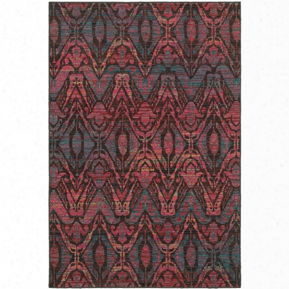 Oriental Weavers Revival 9'10 X 12'10 Machine Woven Rug In Brown