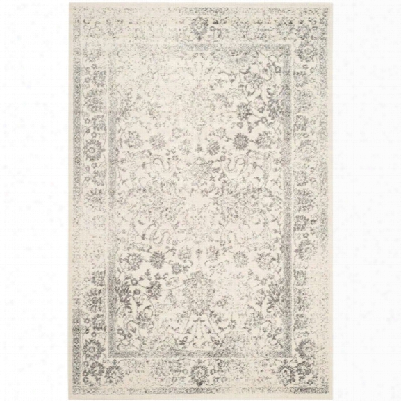 Safavieh Adirondack 11' X 15' Power Loomed Rug In Ivory And Silver