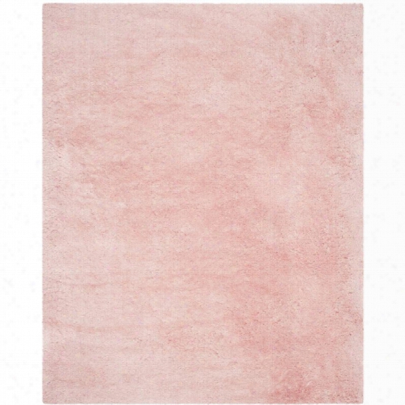 Safavieh Arctic Shag 8'6 X 12' Hand Tufted Polyester Rug In Pink