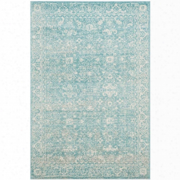 Safavieh Evoke 10' X 14' Power Loomed Rug In Light Blue And Ivory