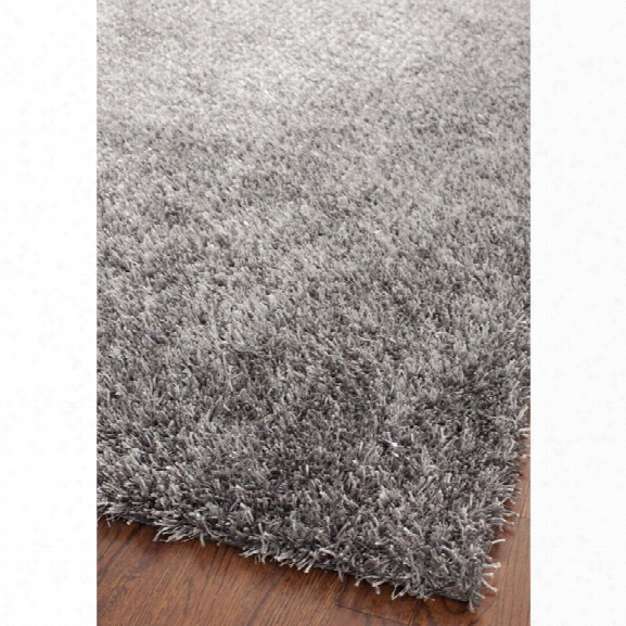 Safavieh Paris Shag 11' X 15' Hand Tufted Rug In Gray And Gray