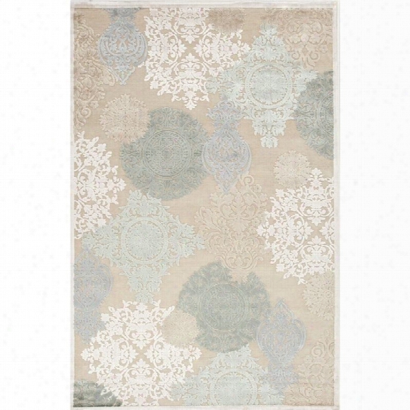 Jaipur Rugs Fables 9'6 X 13'6 Rayon Chenille Rug In Ivory And Blue