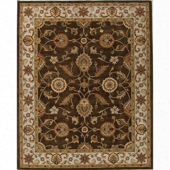 Jaipur Rugs Mythos 12' X 15' Handful Tufted Wool Rug In Brown And Ivory