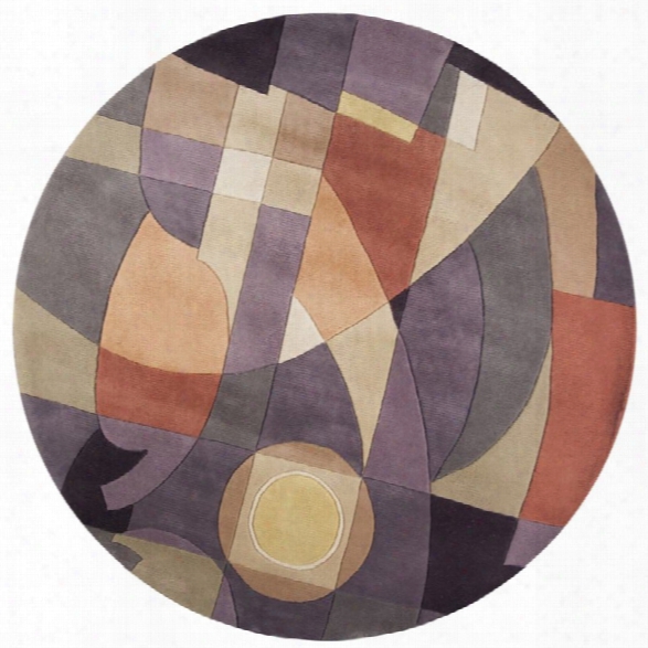 Kas Signature 7'6 Round Hand-tufted Wool Rug In Pastel