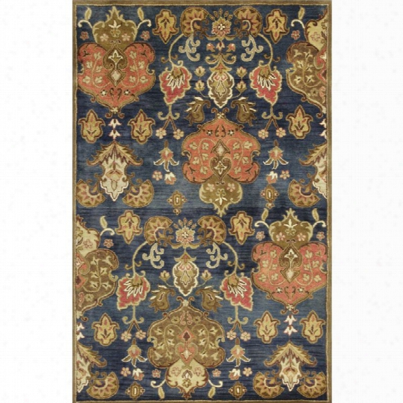 Kas Syriana 9' X 13' Hand-tufted Wool Rug In Navy