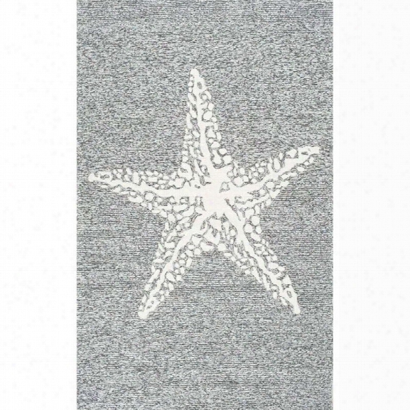 Nuloom 9' X 12' Hand Hooked Marine Indoor And Outdoor Area Rug In Gray