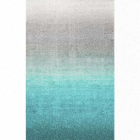 Nuloom 9' X 12' Handmade Ombre Shag Rug In Turquoise