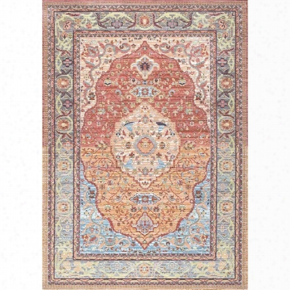 Nuloom 9' X 12' Machine Made Pinson Rug In Orange