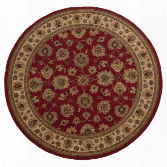 Oriental Weavers Nadira 9' Round Machine Woven Rug In Red