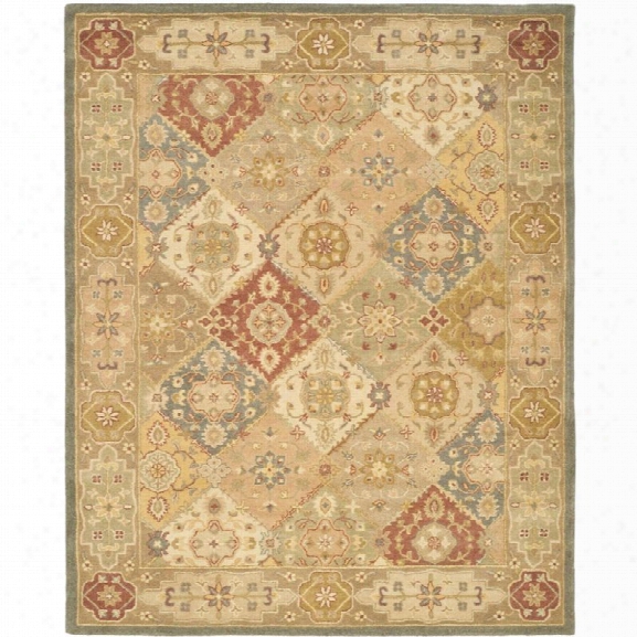 Safavieh Antiquity 12' X 18' Hand Tufted Wool Rug In And Beige