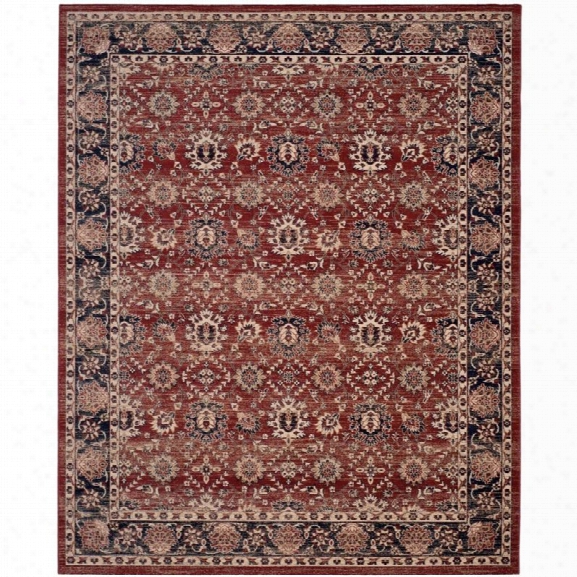 Safavieh Artisan 10' X 14' Power Loomed Rug In Rust And Navy