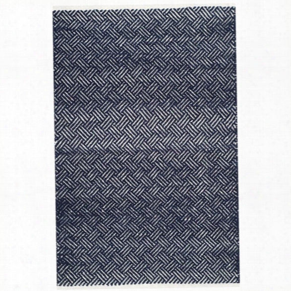 Safavieh Boston 9' X 12' Hand Woven Cotton Pile Rug In Navy