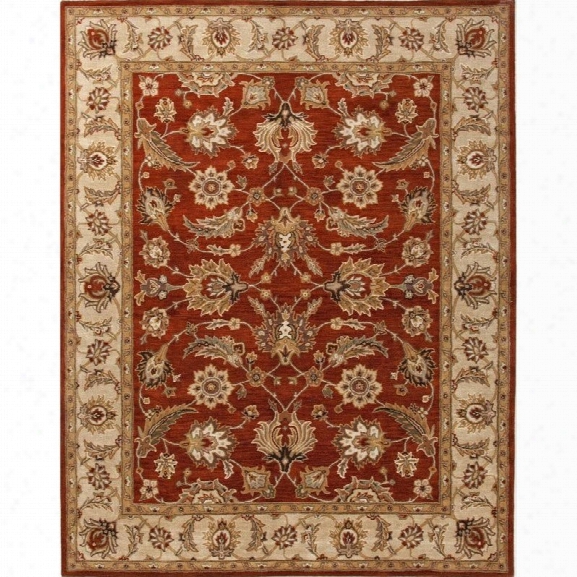 Jaipur Rugs Mythos 12' X 15' Hand Tufted Wool Rug In Red And Taupe