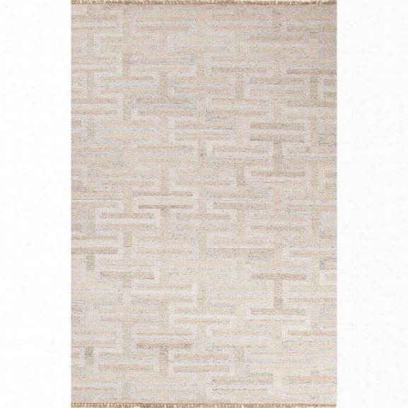 Jaipur Rugs Prescot 9' X 12' Flat Weave Wool Rug In Ivory And Whi Te