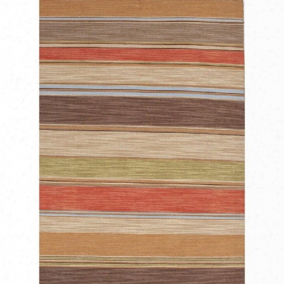 Jaipur Rugs Pura Vida 9' X 12' Flat Weave Wool Rug In Red And Brown