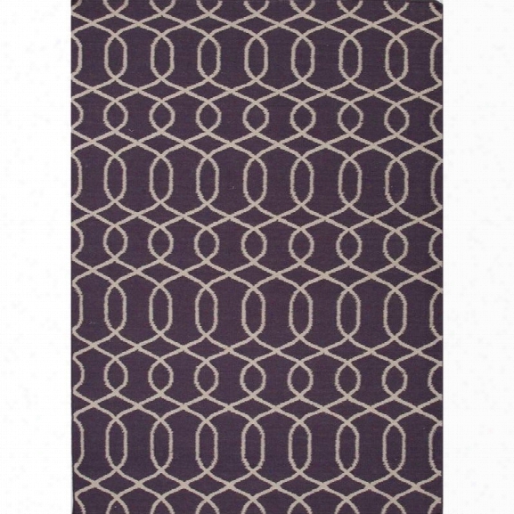 Jaipur Rugs Urban Bungalow 5' X 8' Flat Weave Wool Rug In Purple