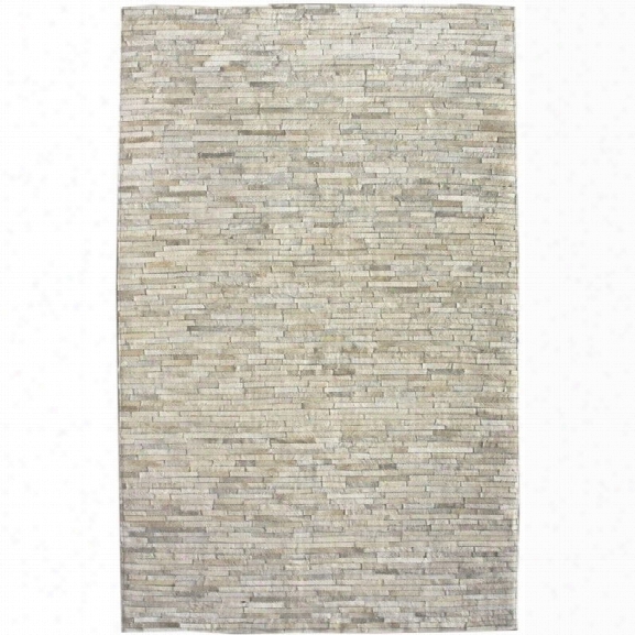Nuloom 7' 6 X 9' 6 Hand Woven Clarity Patchwork Cowhide Rug In Beige