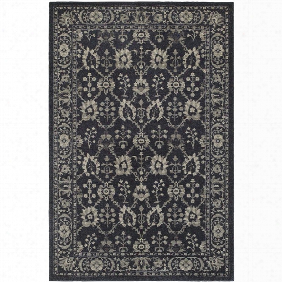 Oriental Weavers Richmond 9'10 X 12'10 Machine Woven Rug In Navy