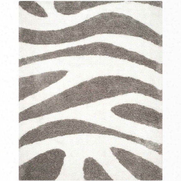 Safavieh Barcelona Shag White Shag Rug - 8' X 10'