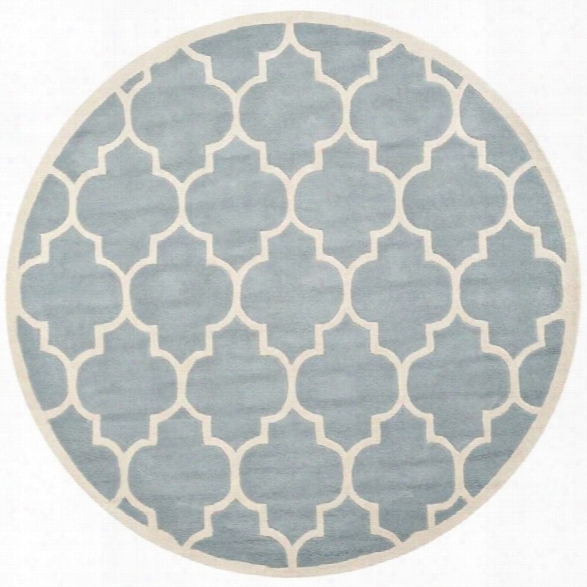 Safavieh Chatham Blue Contemporary Rug - Round 9'