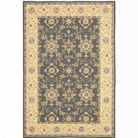 Safavieh Durarug 9' X 12' Hand Hooked Rug In Gray And Cream