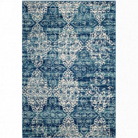 Safavieh Evoke 10' X 14' Power Loomed Rug In Royal And Ivory