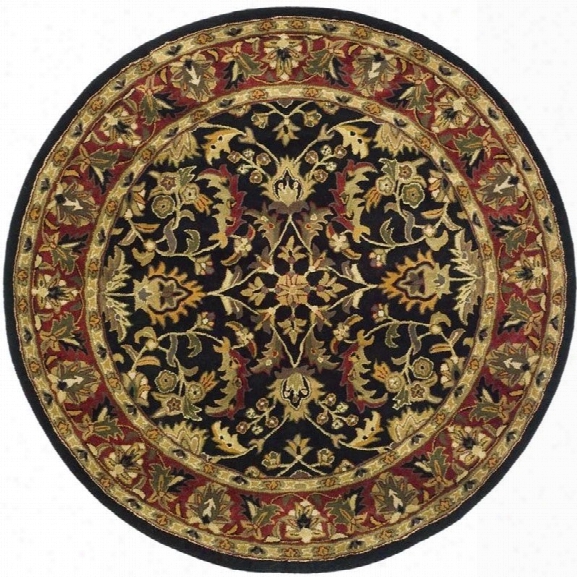 Safavieh Herittage Black Traditional Rug - Round 10'