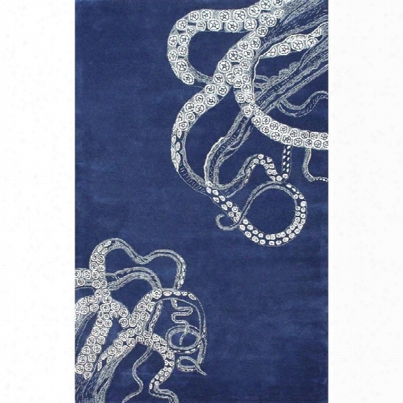 Nuloom 8' 6 X 11' 6 Hand Tufted Octopus Tail Rug In Navy