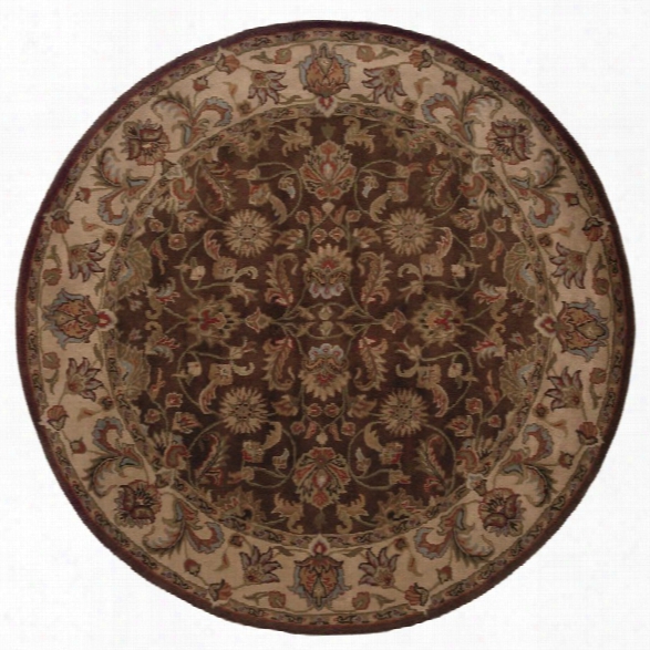 Oriental Weavers Windsor 7'6 Round Hand Tufted Rug In Brown