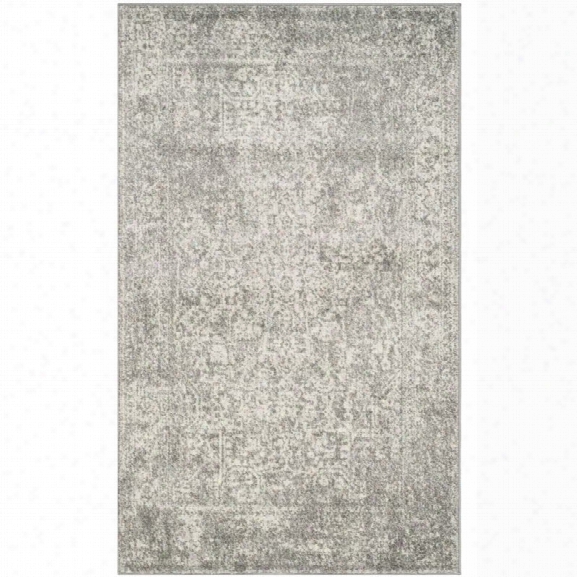 Safavieh Evoke 10' X 14' Power Loomed Rug In Si Lver And Ivory