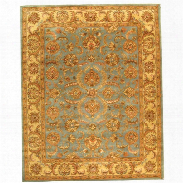 Safavieh Heritage 12' X 18' Hand Tufted Wool Rug In Blue And Beige
