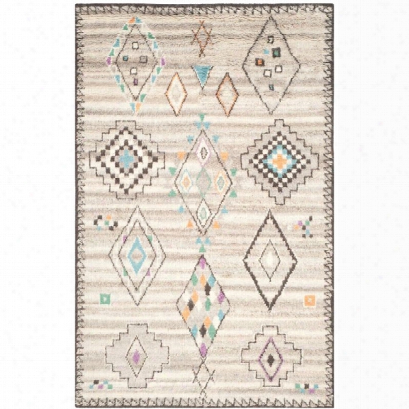 Safavieh Kenya 9' X 12' Hand Knotted Wool And Cotton Rug In Natural