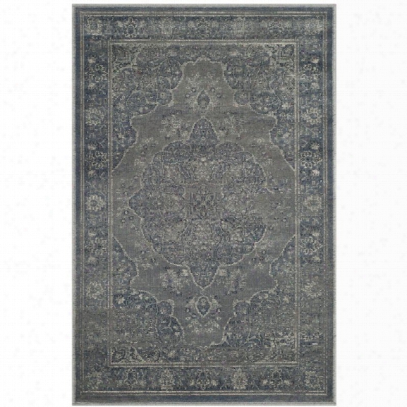 Safavieh Vintage 8' X 11' 2 Rug In Light Blue And Light Gray