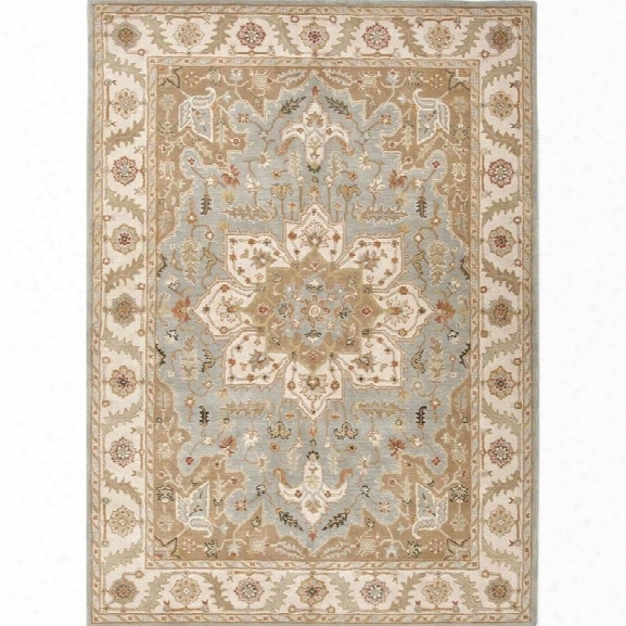 Jaipur Rugs Poeme 12' X 15' Hand Tufted Wool Rug In Blue And Ivory