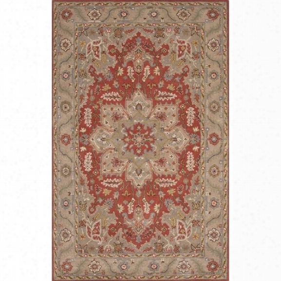 Jaipur Rugs Poeme 9' X 12' Hand Tufted Wool Rug In Red And Taupe