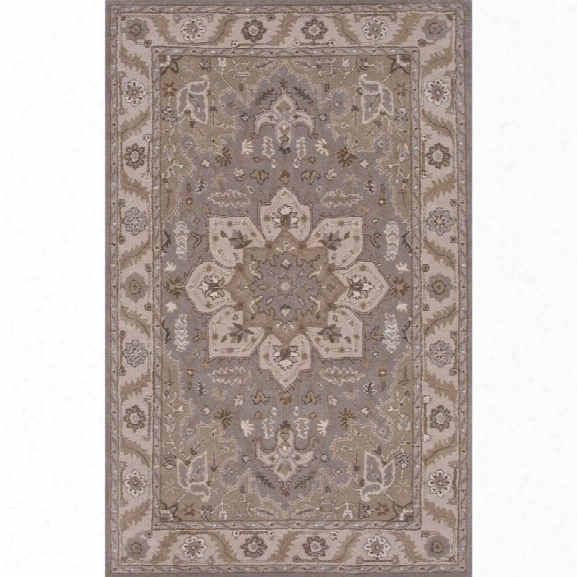 Jaipur Rugs Poeme 9'6 X 13'6 Hand Tufted Wool Rug In Gray And Ivory