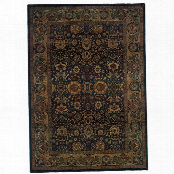 Oriental Weavers Kharma 6'7 X 9'1 Machine Woven Rug In Blue