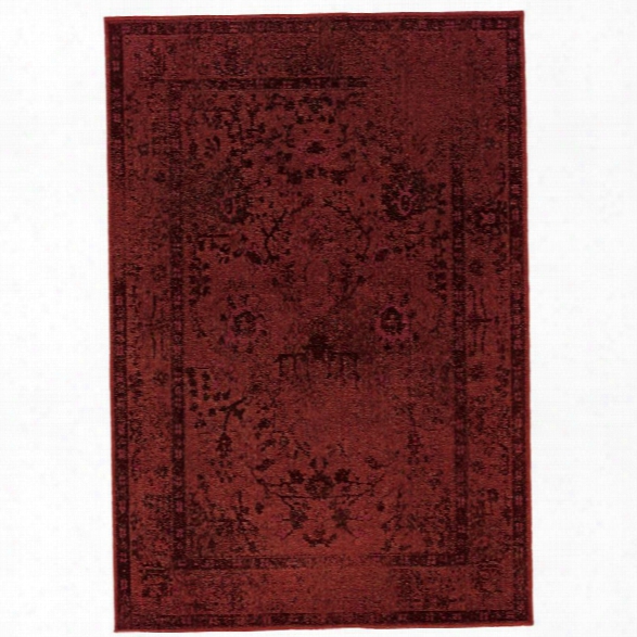 Oriental Weavers Revival 9'10 X 12'10 Machine Woven Rug In Red