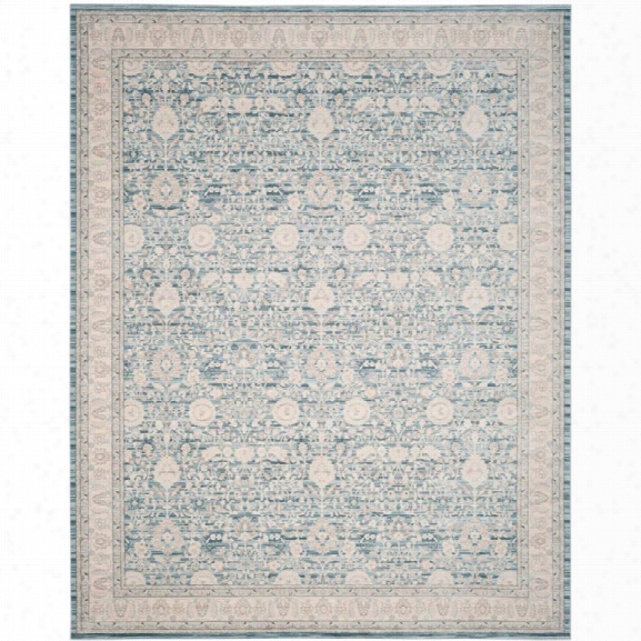 Safavieh Archive 9' X 12' Power Loomed Rug In Blue And Gray