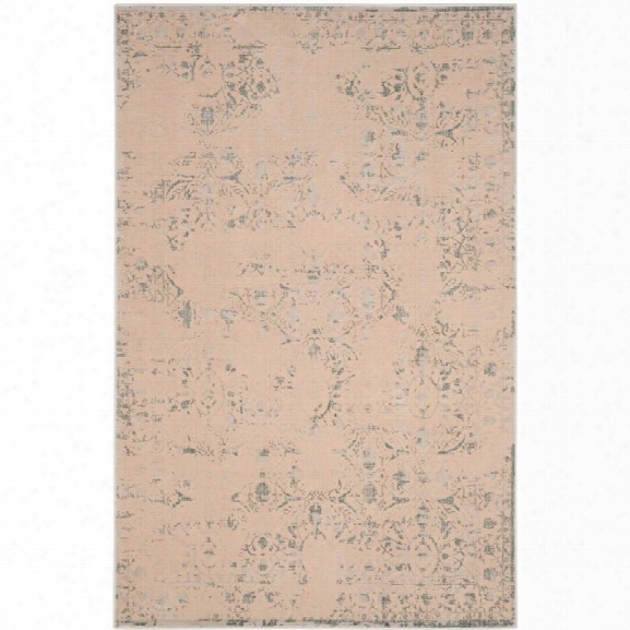 Safavieh Brilliance 9' X 12' Power Loomed Rug In Cream And Light Blue