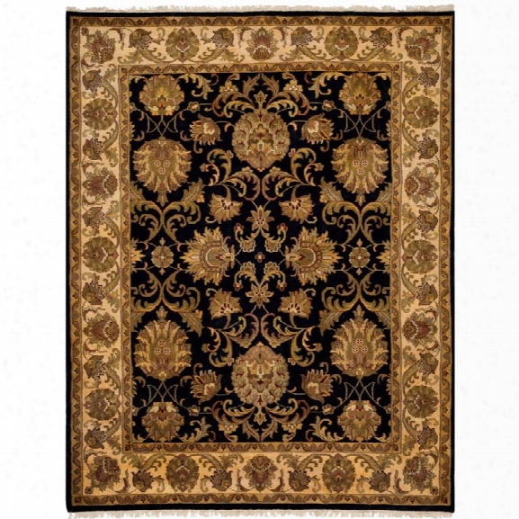 Safavieh Imperial 8' X 10' Hand Tufted Wool Rug In Black And Ivory