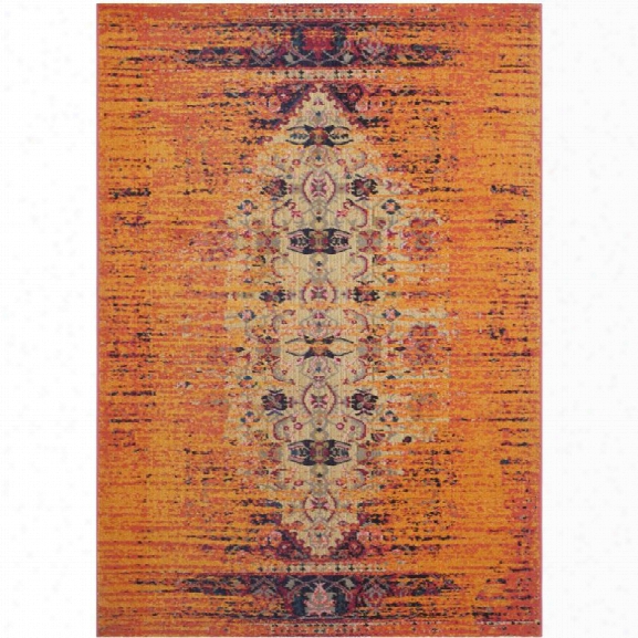 Safavieh Monaco 11' X 15' Power Loomed Polypropylene Rug In Orange