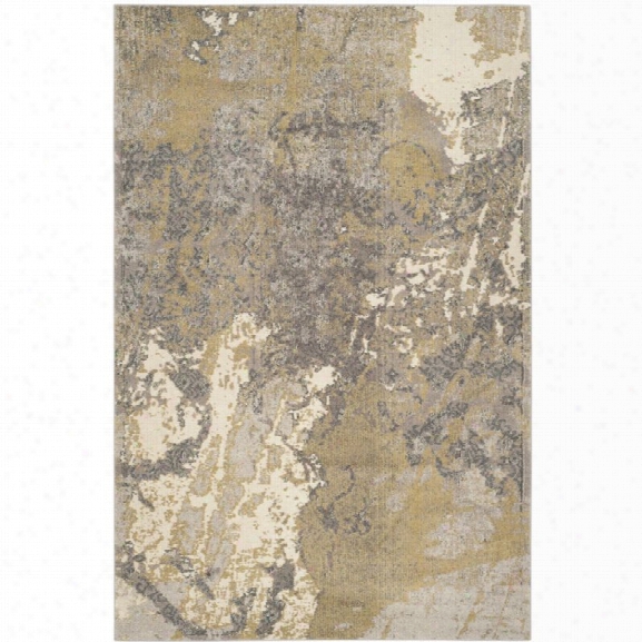 Safavieh Monaco 9' X 12' Power Loomed Rug In Ivory And Gray