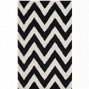 Safavieh Cambridge 10' X 14' Hand Tufted Wool Rug in Black and Ivory