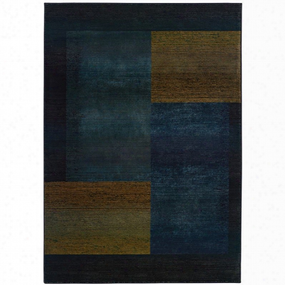 Oriental Weavers Kharma Ii 9'9 X 12'2 Machine Woven Rug In Blue