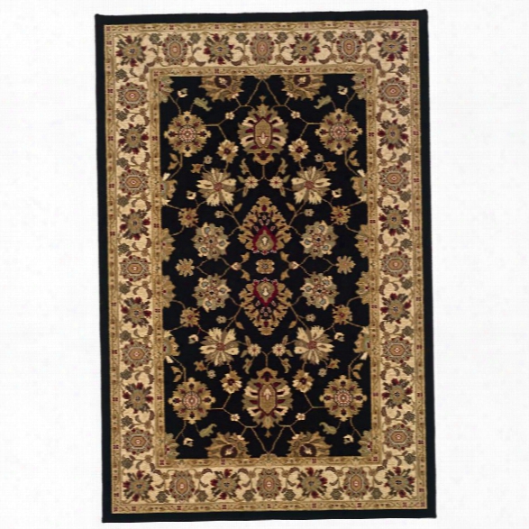 Oriental Weavers Knightsbridge 6'7 X 9'6 Machine Woven Rug In Black