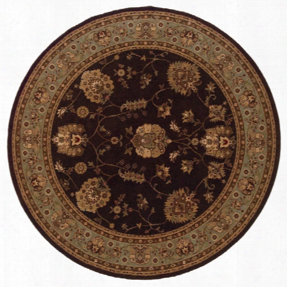 Oriental Weavers Knightsbridge 7'10 Round Machine Wovenn Rug In Brown