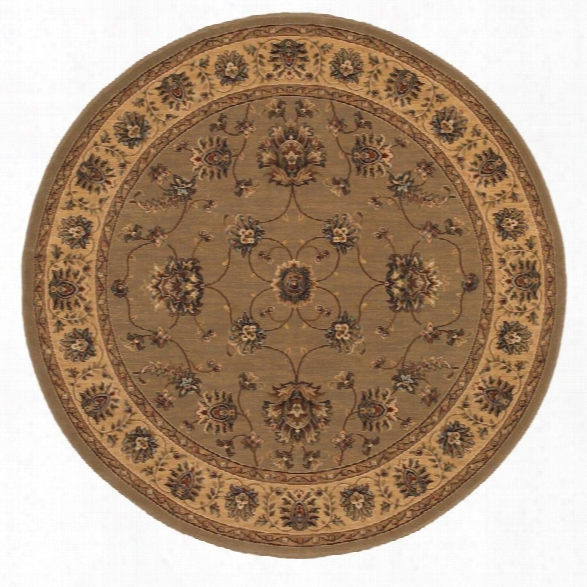 Oriental Weavers Knightsbridge 7'10 Round Machine Woven Rug In Tan